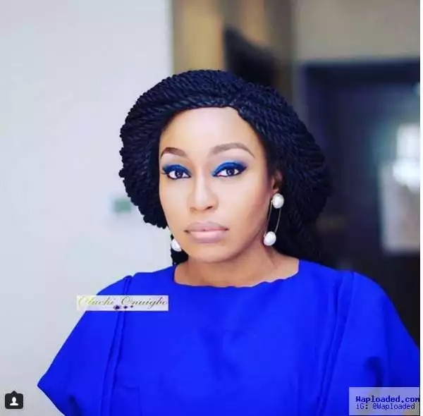 Photos: Actress Rita Dominic Looks Fab In Blue For Movie Screening